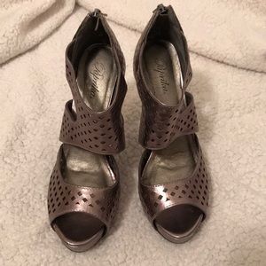 Paprika boutique heel with platform. Worn once.